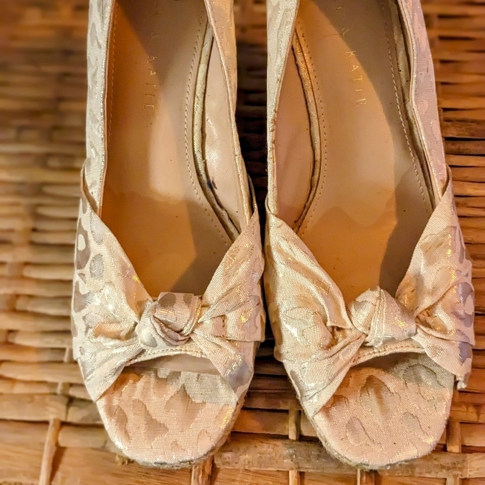 Kelly & Katie Cream Platform Shoes